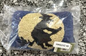 Chandler 4 Corners Hooked Wool Pillow Moon Witch Laura Megroz Halloween Decor